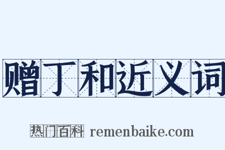 赠丁和近义词是什么意思的图片